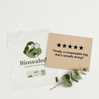Assorted Compostable Zip Bags – 50 pcs